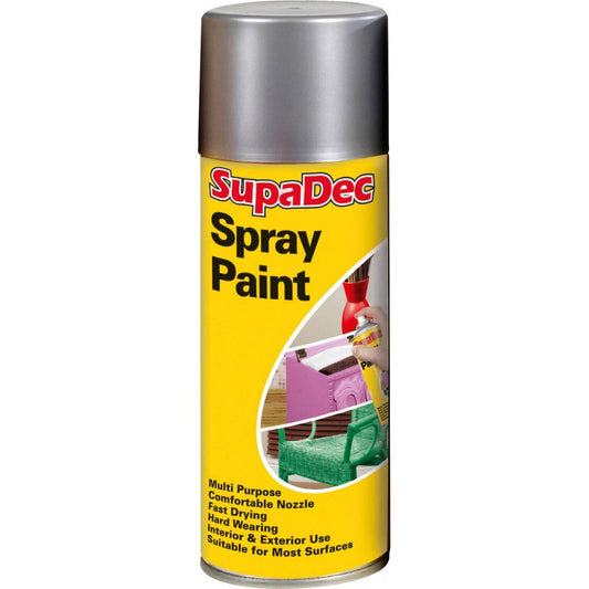 SupaDec Spray Paint 400ml Silver