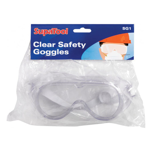 SupaTool Clear Safety Goggles