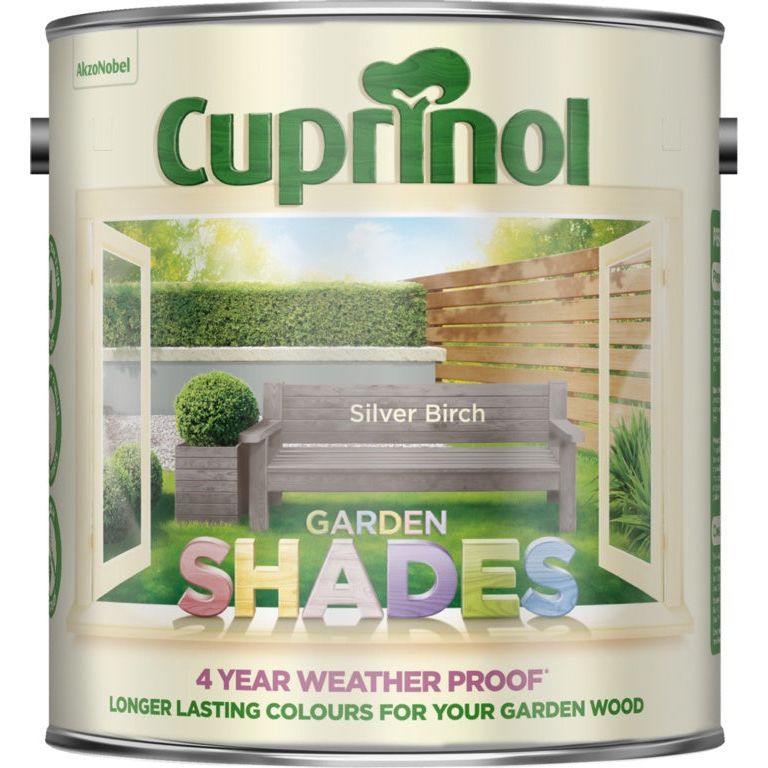 Cuprinol - Cortinas de jardín (2,5 L, abedul plateado)