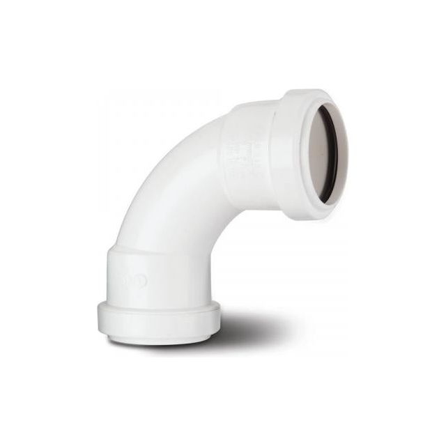 Polypipe Multifit Bend 90 Degree 1 1/4" White
