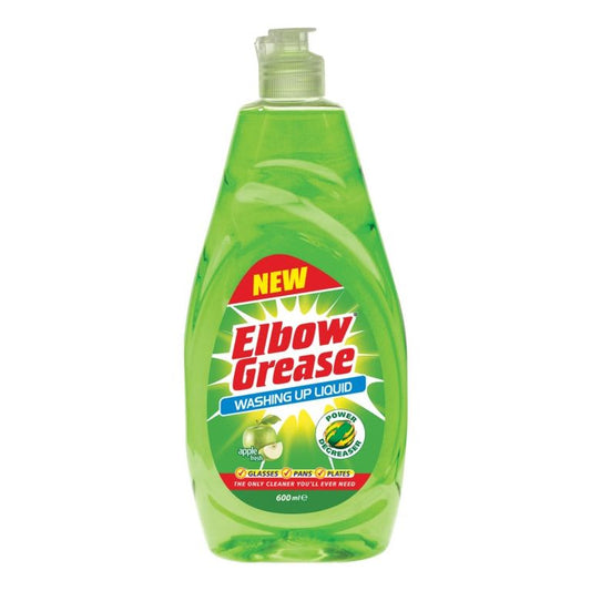 Elbow Grease Washing Up Liquid 600ml Apple Fresh