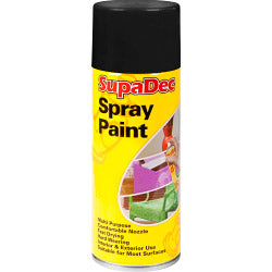 SupaDec Spray Paint 400ml Gloss Black