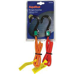 SupaTool Bungee Cord Set with Plastic Hooks 900mm x 8mm