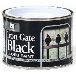151 Coatings Iron Gate Gloss Paint 180ml Black