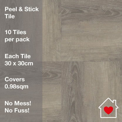 Artifix Floor Tile Wood 30.5x30.5cm (10 Tiles Per Pack)