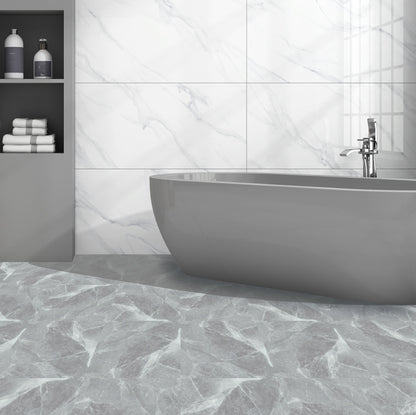 Artifix Floor Tile Marble 30.5x30.5cm Grey (10 Tiles Per Pack)