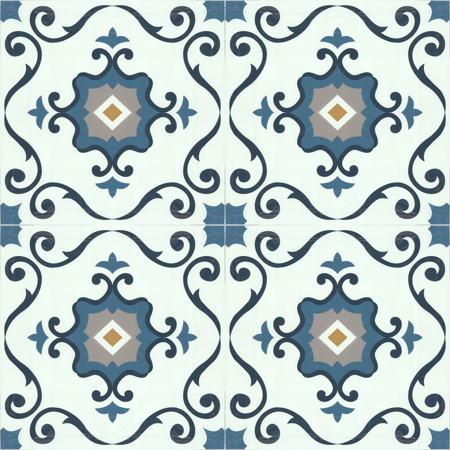 Artifix Floor Tile Motif 30.5x30.5cm Blue (10 Tiles Per Pack)