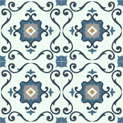 Artifix Floor Tile Motif 30.5x30.5cm Blue (10 Tiles Per Pack)