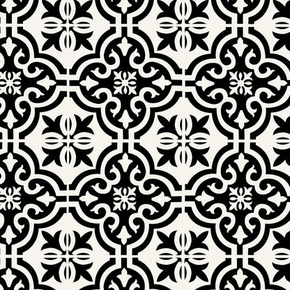 Artifix Wall Tile Motif 30.5x30.5cm Black (5 Tiles Per Pack)