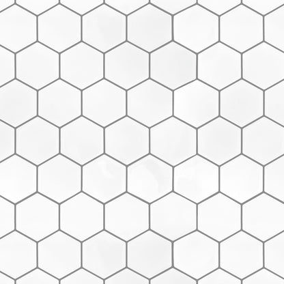 Artifix Wall Tile Hexagon 30.5x30.5cm White (5 Tiles Per Pack)