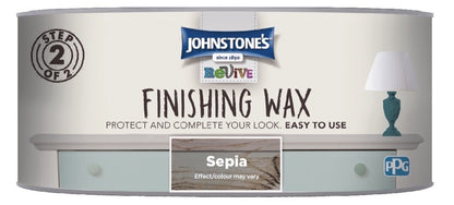 Johnstones Finishing Wax Sepia