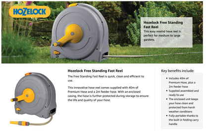 Hozelock Thru-Flow Self Layering Reel and Hose