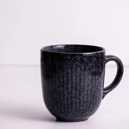 Mason Cash Reactive Linear Black Mug