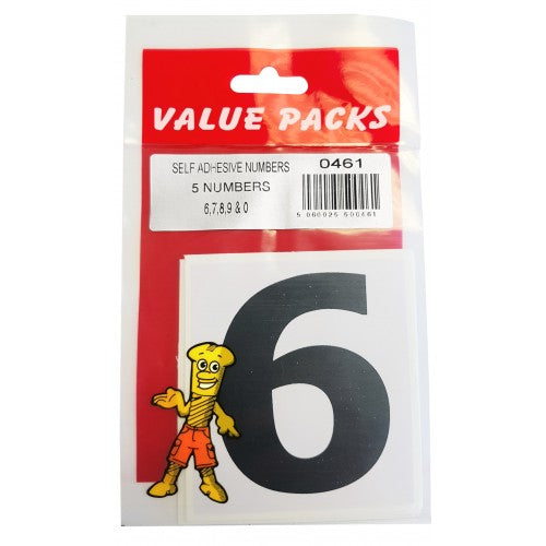 Fast Pak ADHESIVE NUMBERS 6 7 8 9 0