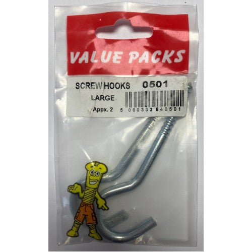 Fast Pak SCREW HOOKS LARGE