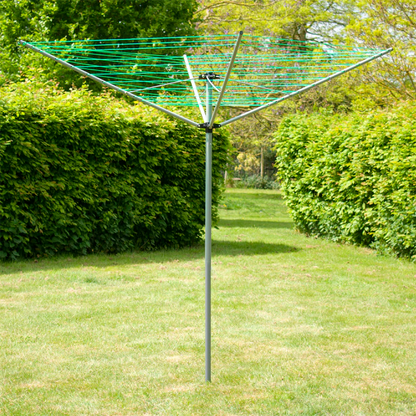 Groundsman 4 Arm Rotary Airer With Cover, Bag & Spike