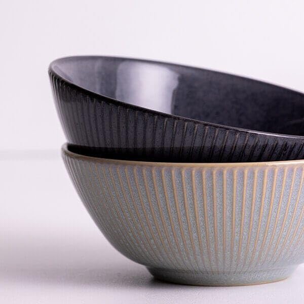 Mason Cash Reactive Linear Grey Bowl