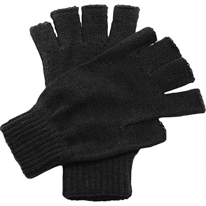 Laltex Mens Black Fingerless Magic Gloves