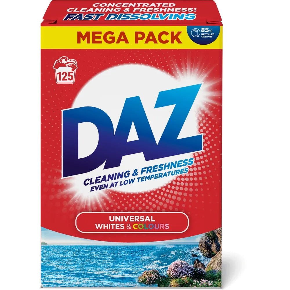 Daz Powder Laundry Detergent Wht/Col 125wsh