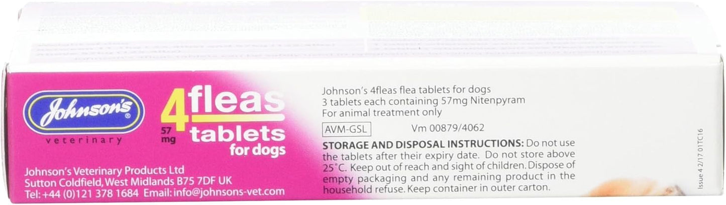 Johnsons Vet 4fleas Tablets for Dogs