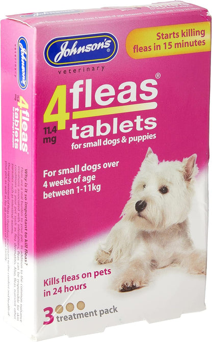 Johnsons Vet 4fleas Tablets for Puppies & Small Dogs