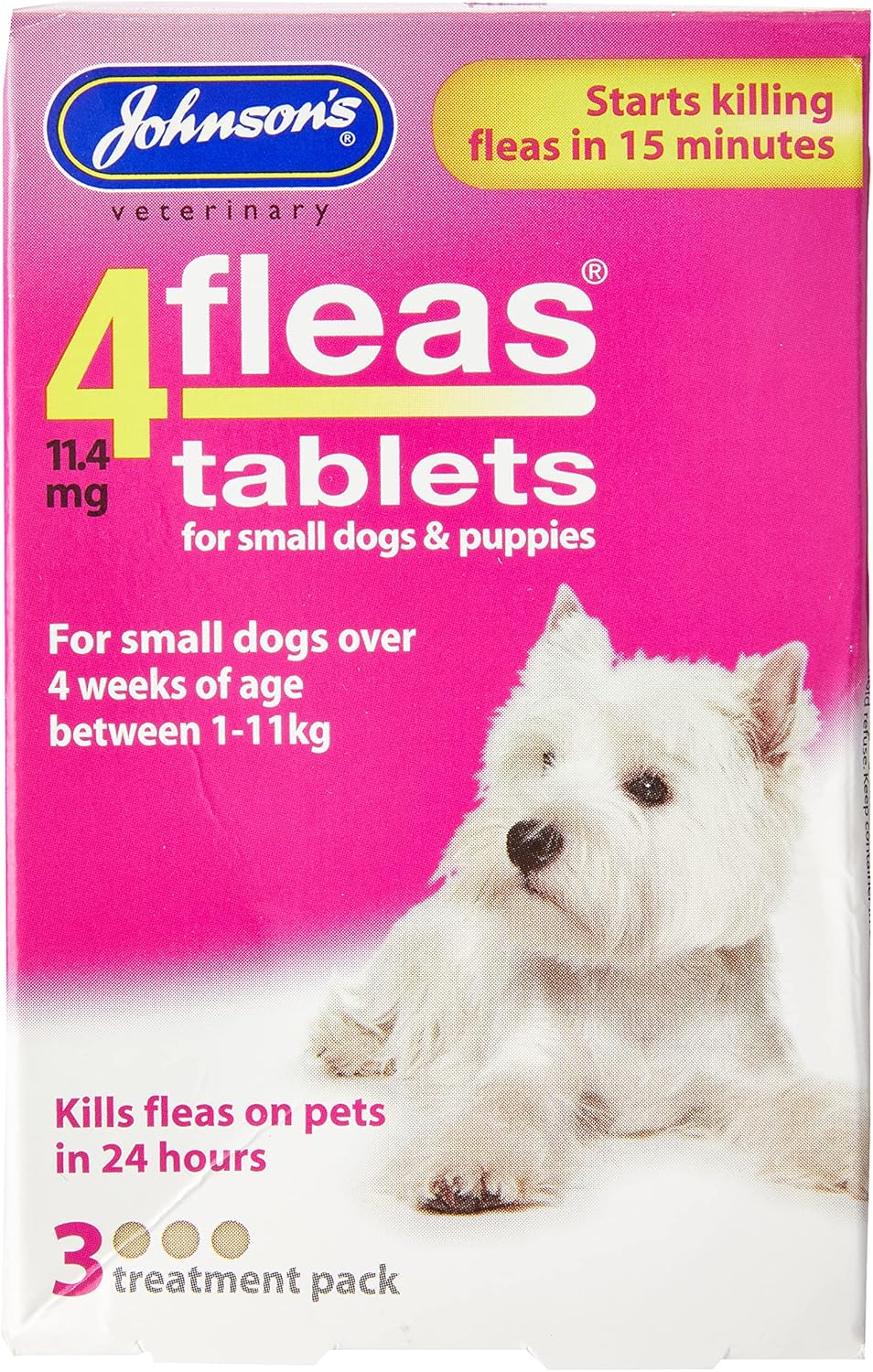 Johnsons Vet 4fleas Tablets for Puppies & Small Dogs