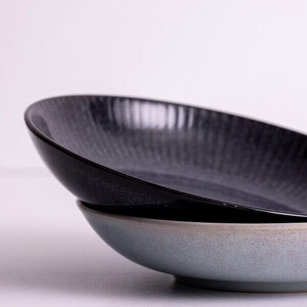 Mason Cash Reactive Linear Grey Pasta Bowl