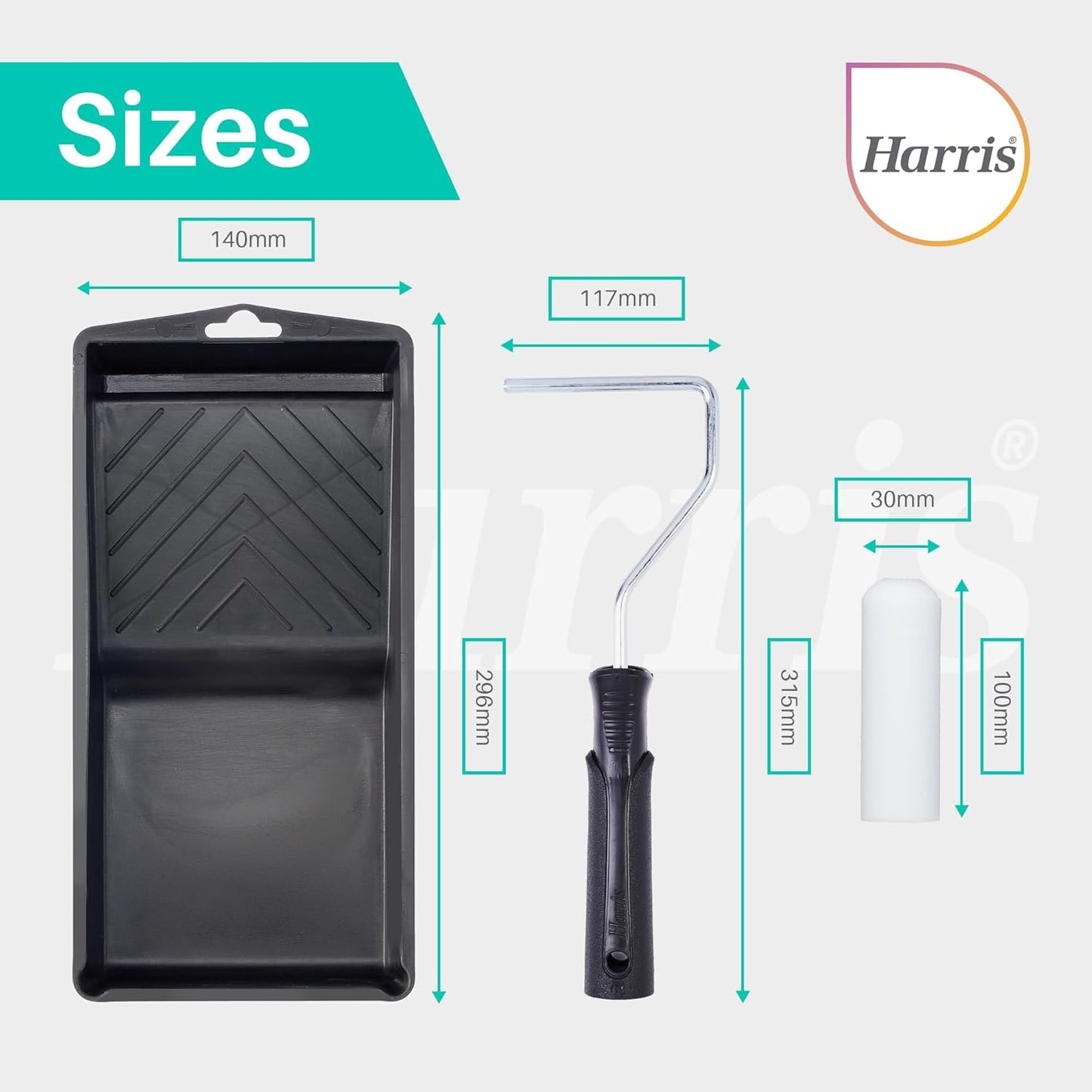 Harris Essentials 4" Mini Roller Set