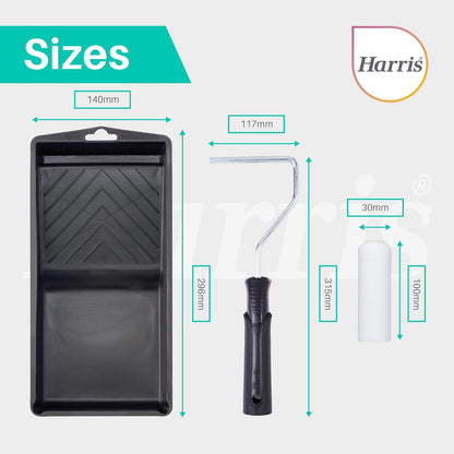 Harris Essentials 4" Mini Roller Set