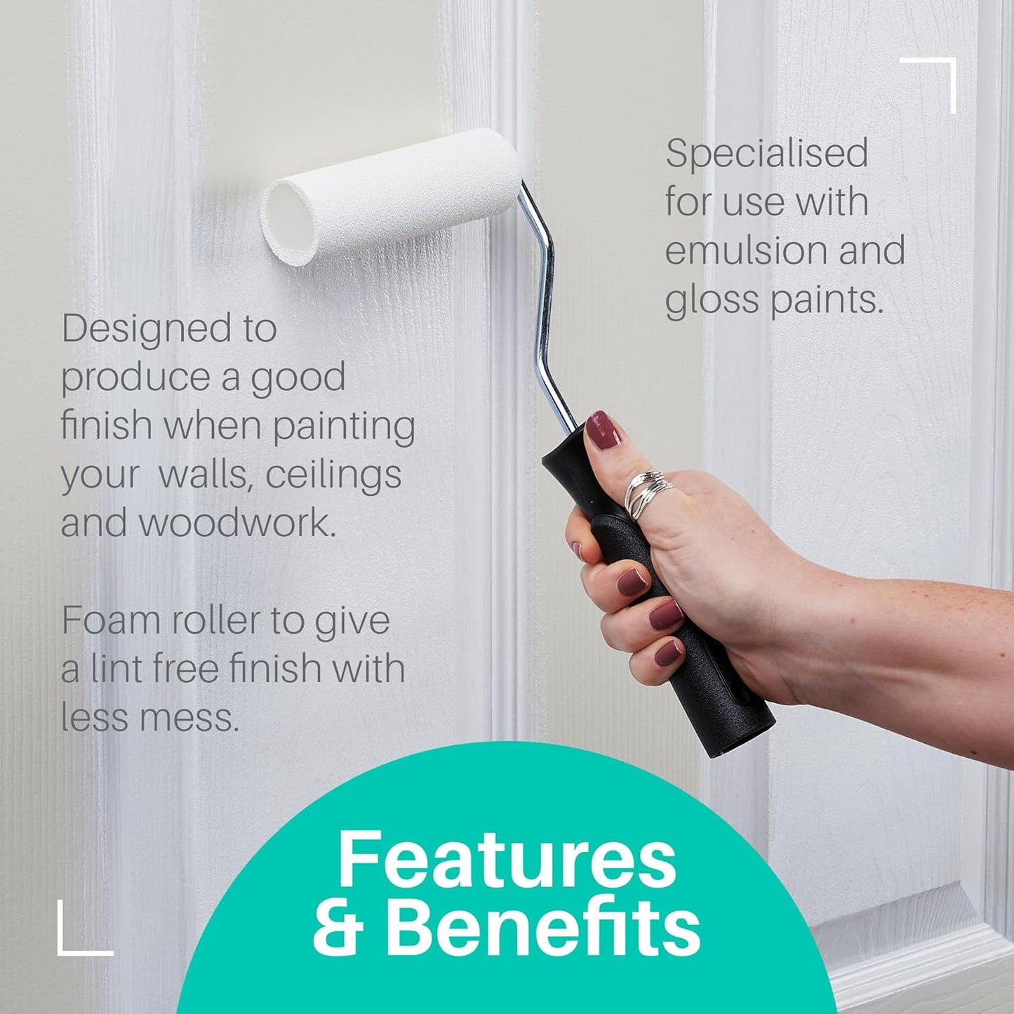 Harris Essentials 4" Mini Roller Set