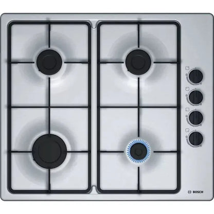 Bosch 60cm 4 Burner Gas Hob, Cast iron pan supports