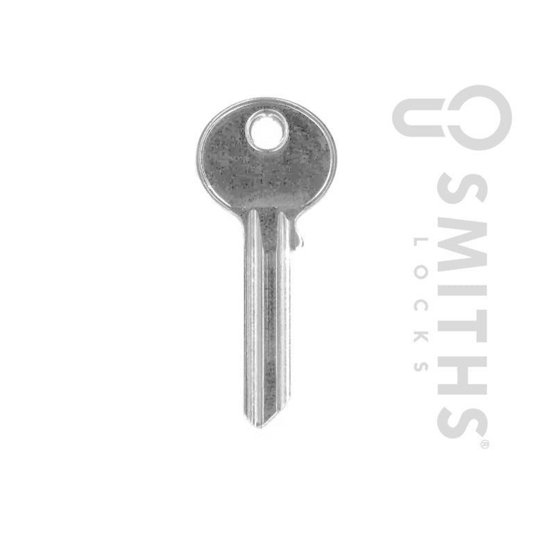 Smiths Locks Yale - Llave cilíndrica de 6 pines en blanco