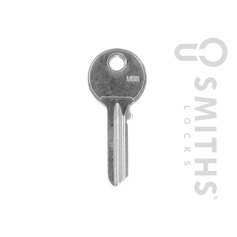 Smiths Locks - Llave cilíndrica universal de 5 pines en blanco con reverso