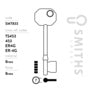 Smiths Locks Pro Fit Mortice Key Blank Pack 10