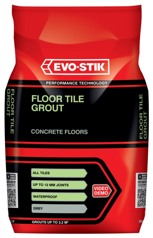 Evo-Stik Tile A Floor Fast Set Grout for All Tiles - 5kg