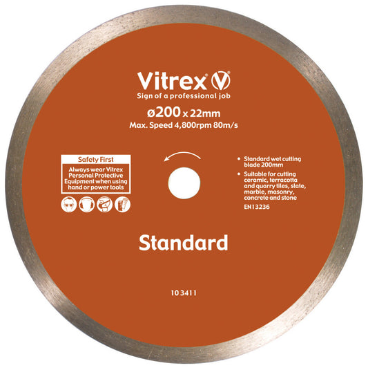 Disque Diamant Vitrex Std200mm