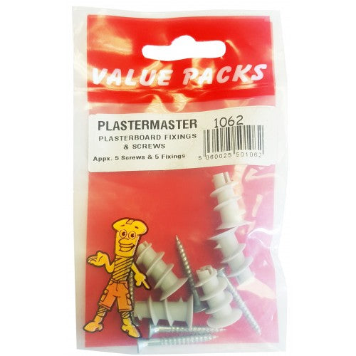 Fast Pak PLASTERMASTER  NYLON PLASTERBOARD FIXINGS
