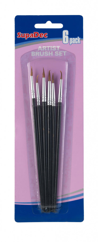 SupaDec Artist Brush Set 6 pièces