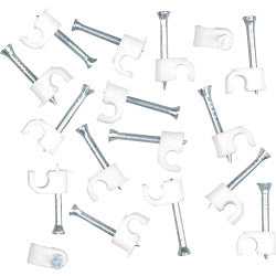 Securlec Cable Clips Round Pack of 100