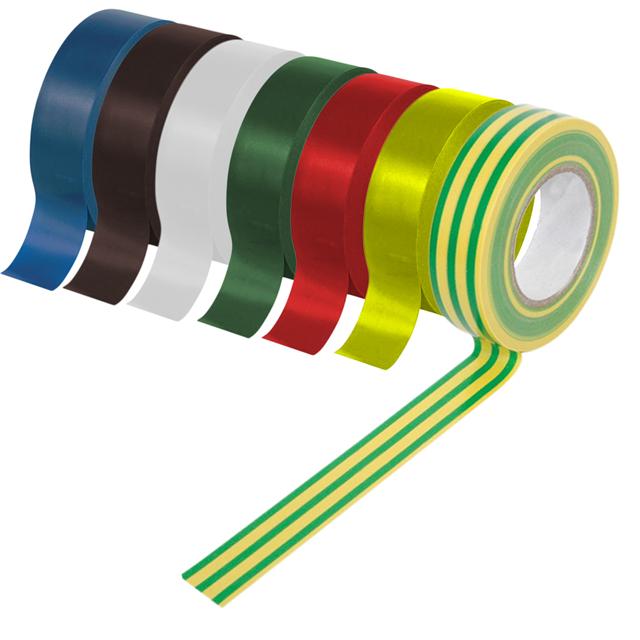 Securlec PVC Insulation Tapes Green & Yellow 5 Metre Pack 10