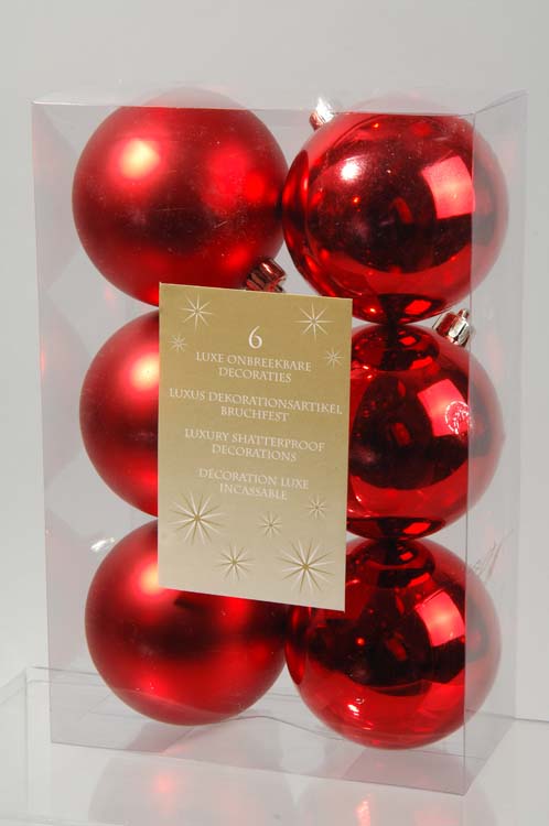 Kaemingk Shatterproof Plain Baubles