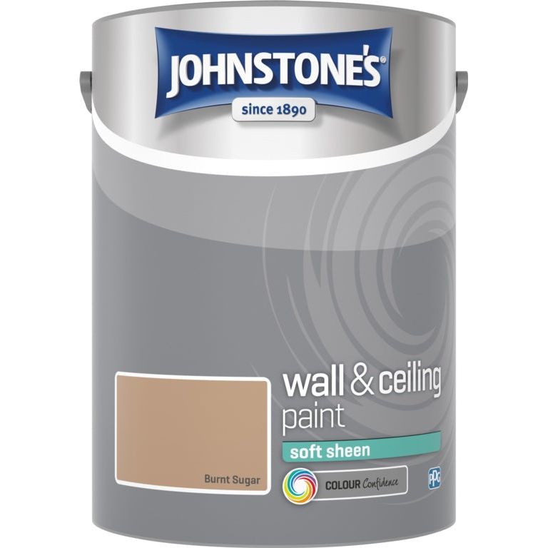 Johnstone's Wall & Ceiling Soft Sheen 5L Burnt Sugar