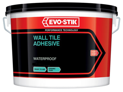 Evo-Stik Tile A Adhésif et coulis imperméables pour carrelage mural en céramique et mosaïque – Blanc