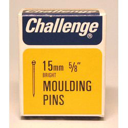 Challenge Moulding Pins (Veneer Pins) - Bright Steel (Box Pack)