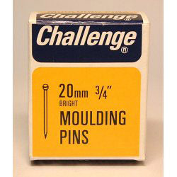 Challenge Moulding Pins (Veneer Pins) - Bright Steel (Box Pack)