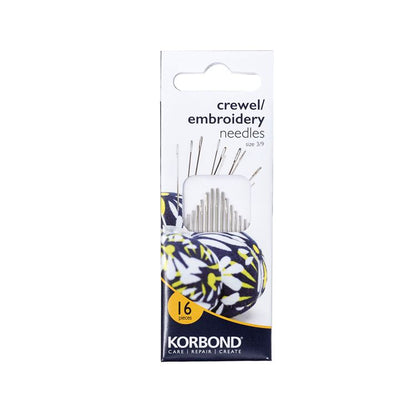 Korbond Crewel Embroidery Needles 16 Piece