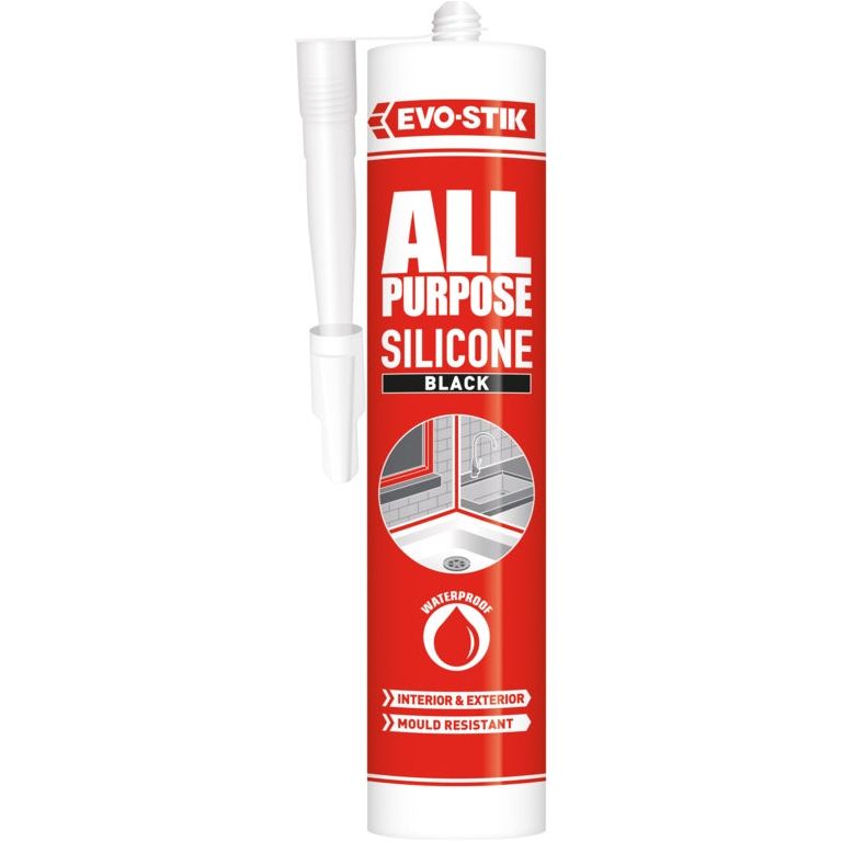 Evo-Stik All Purpose Flexible Silicone Sealant Black