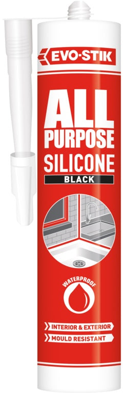 Evo-Stik All Purpose Flexible Silicone Sealant Black