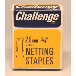 Challenge Netting Staples - Zinc Plated (Box Pack)