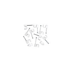 Securlec Round Cable Clips Pack of 100